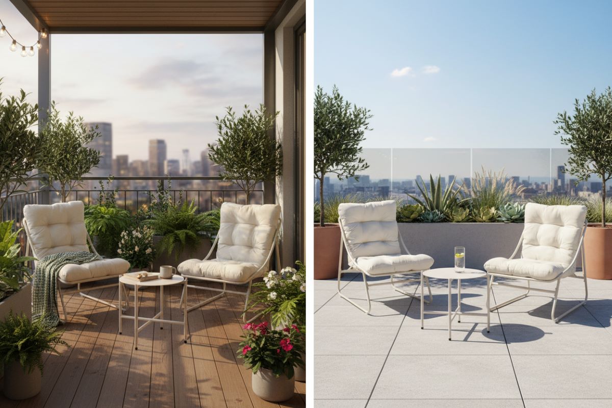 Progarden Zahradní sestava umělý ratan TRINACRIA stolek + 2 křesla + 2x polstry antracit FINAL 2